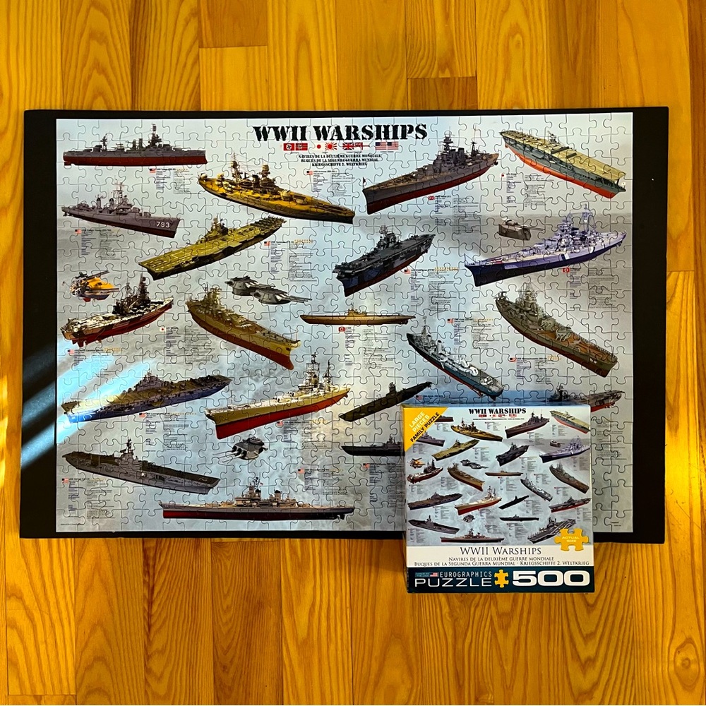 Eurographics World War II Warships 500 Piece Jigsaw Puzzle WW2
